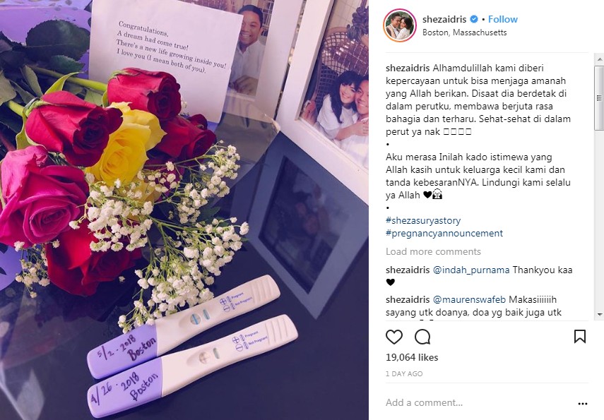 Sheza Idris Bagikan Foto Test Pack