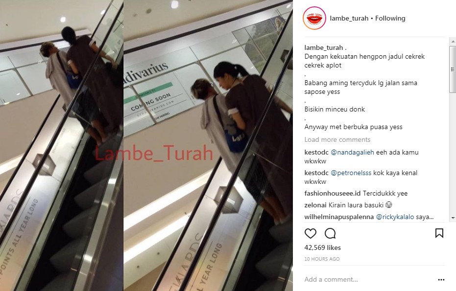 Aming Kepergok Jalan Berdua dengan Wanita