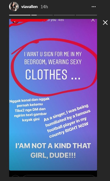 Bunyi Pesan Tak Senonoh Seorang Pria pada Via Vallen