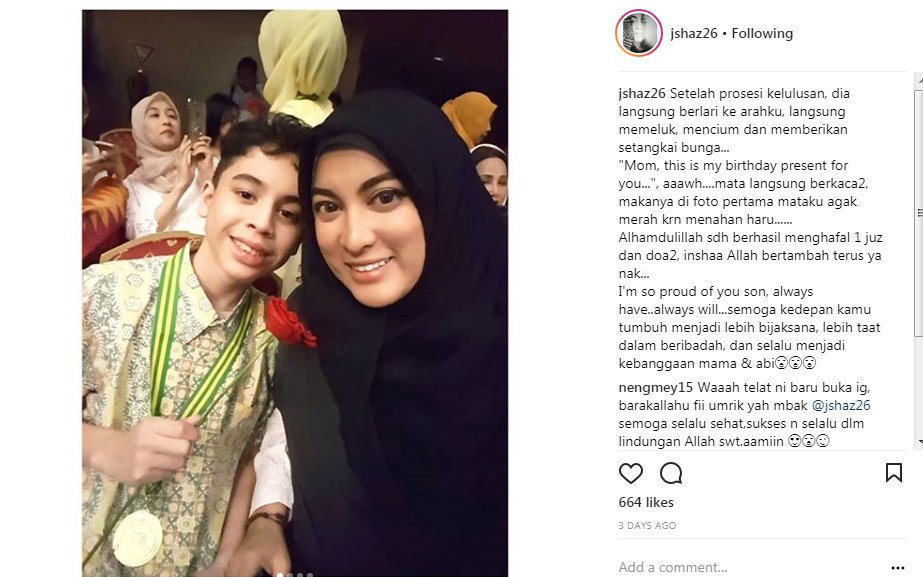 Momen Haru di Hari Kelulusan Anak Jane Shalimar