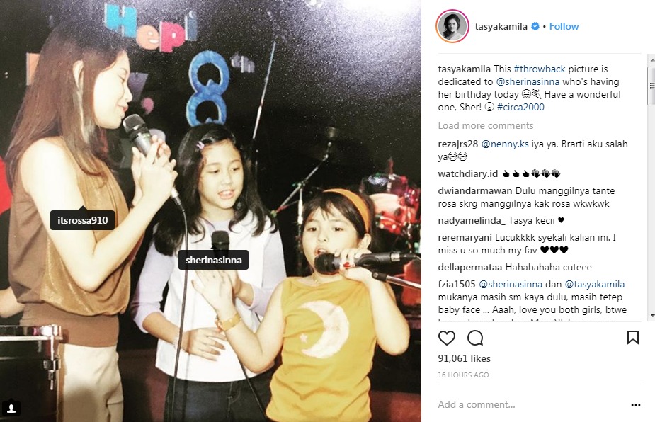 Ucapan Selamat Ulang Tahun Tasya Pada Sherina