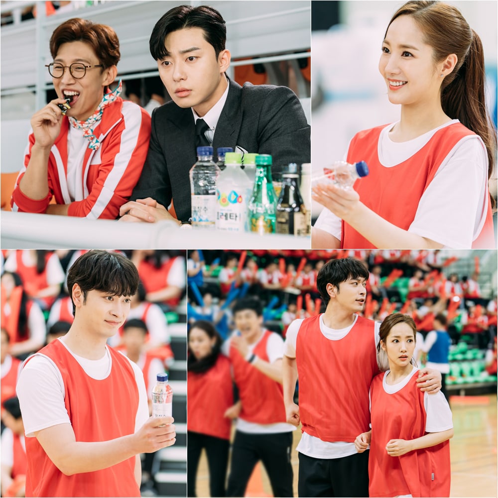 Park Seo Joon Cemburu Berat Lihat Keakraban Park Min Young dan Chansung 2PM di Teaser Baru \'Why Secretary Kim\'