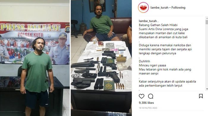 Pemberitaan Sebelumnya Soal Penangkapan Suami Dina Lorenza