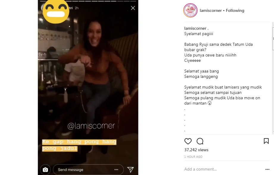 Tecynduk, Wanita yang Bersama Ryuji Utomo Menghalangi Seseorang Untuk Merekamnya