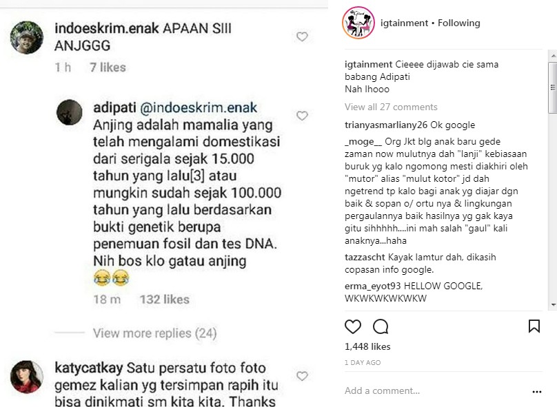 Balasan Kocak Adipati Dolken Terkait Hujatan Netizen