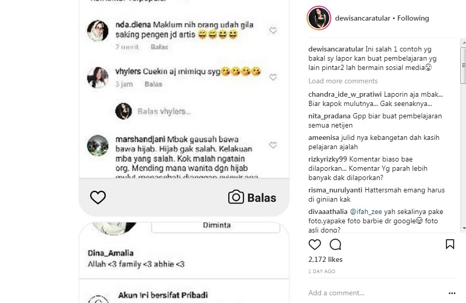 Seorang Netizen Menyebut Dewi Sanca Gila Usai Membagikan Foto dengan Luka Cakaran