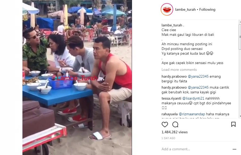 Seorang Pria Memegang Kepala Ely Sugigi