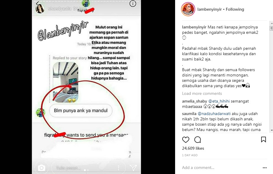 Tanggapan Pedas Shandy Aulia Karena Disebut Mandul
