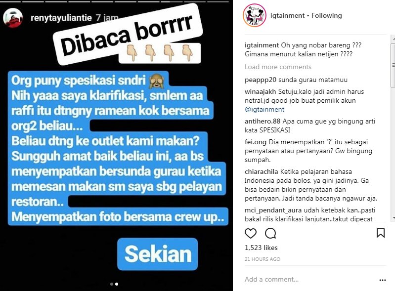 Saksi Mata Sebut Raffi Ahmad Makan Bersama Banyak Orang