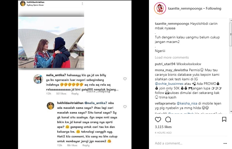 Tanggapan Ketus Hilda Vitria Terhadap Hujatan Netizen