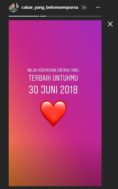 Ungkapan Cinta Caisar Pada Almaratu Intan Sebelum Akad