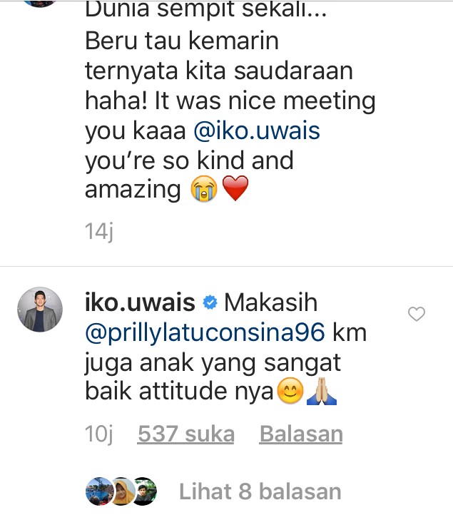 Iko Uwais Sebut Prilly Laatuconsina Miliki Tingkah Laku Baik