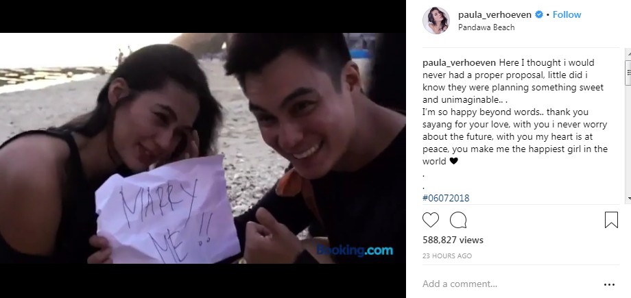 Paula Verhoeven Ungkap Perasaan Pasca Dilamar Baim Wong