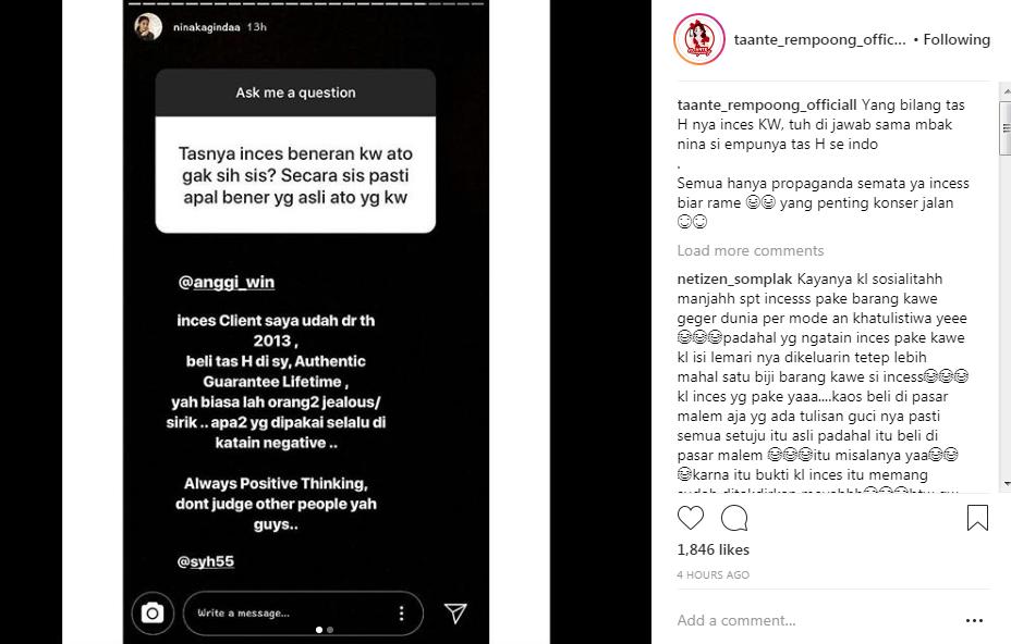 Jawaban Narasumber Saat Syahrini Dituding Pakai Barang Palsu