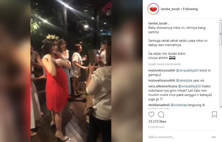 Baby Shower Istri Sammy Simorangkir