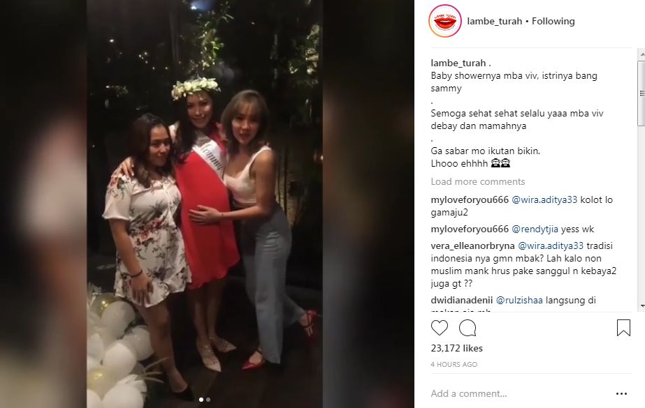 Gisella Anastasia Hadir di Baby Shower Istri Sammy Simorangkir