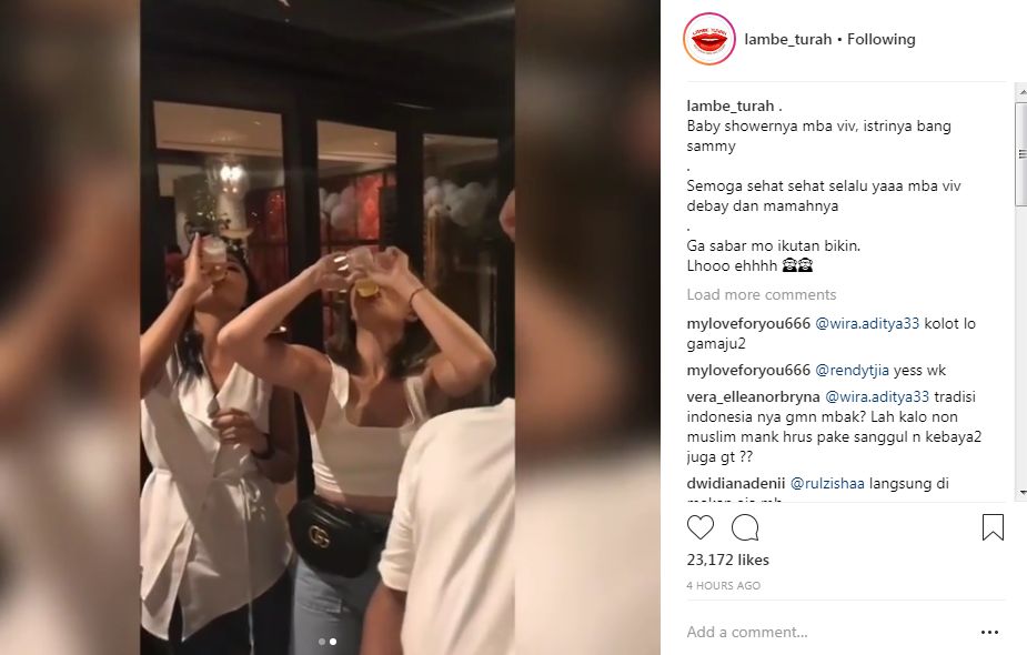 Gisella Anastasia Ikut Lomba di Baby Shower Istri Sammy Simorangkir