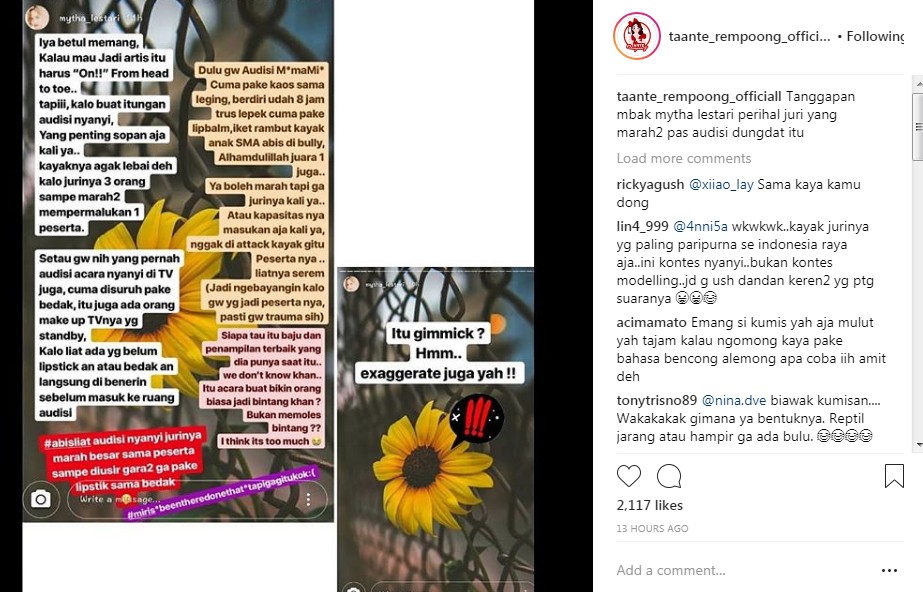 Mytha Lestari Ikut Komentar Pengusiran Peserta KDI Oleh Juri