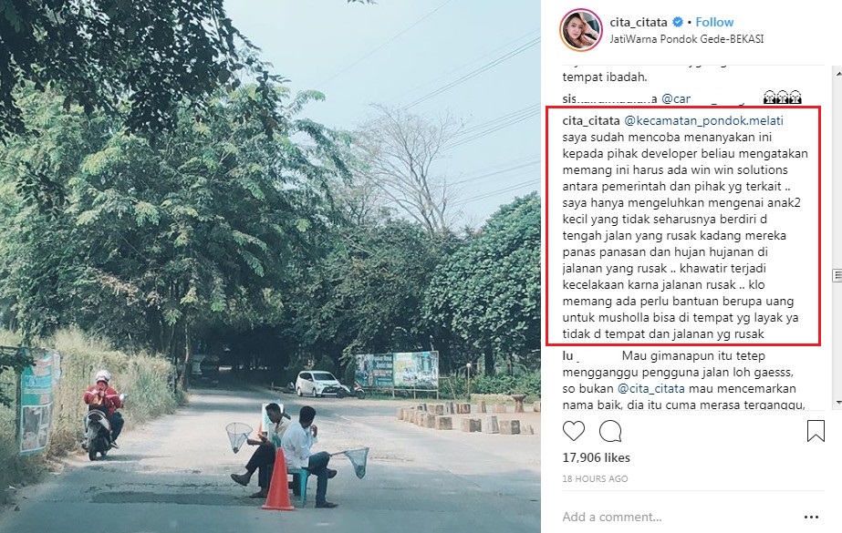 Balasan Cita Citata Soal Klarifikasi Pihak Pemerintah