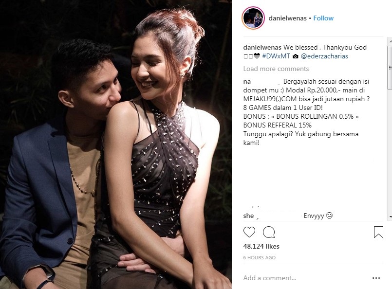 Daniel Wenas Unggah Foto Mesra dengan Mikha Tambayong