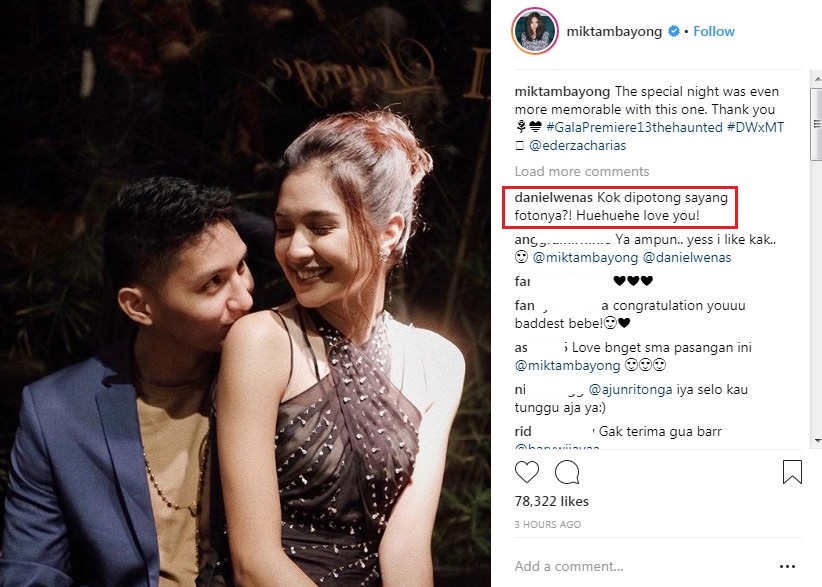 Mikha Tambayong Potong Pose Mesranya dengan Kekasih