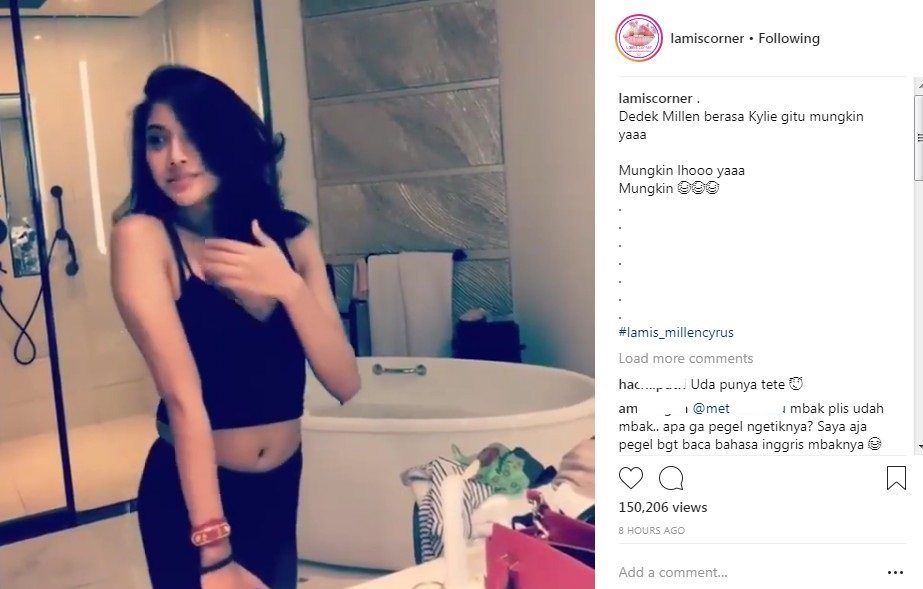 Millendaru Percaya Diri Saat Berjoget di Kamar Mandi