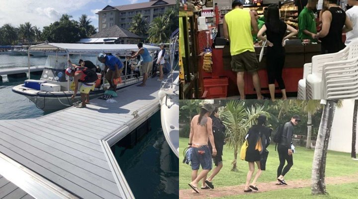 Potret Liburan Musim Panas Rain dan Kim Tae Hee di Palau