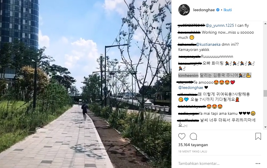 Komentar Heechul di Postingan Donghae