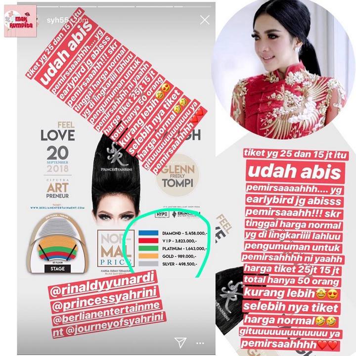 Syahrini Tiket Konser Ludes