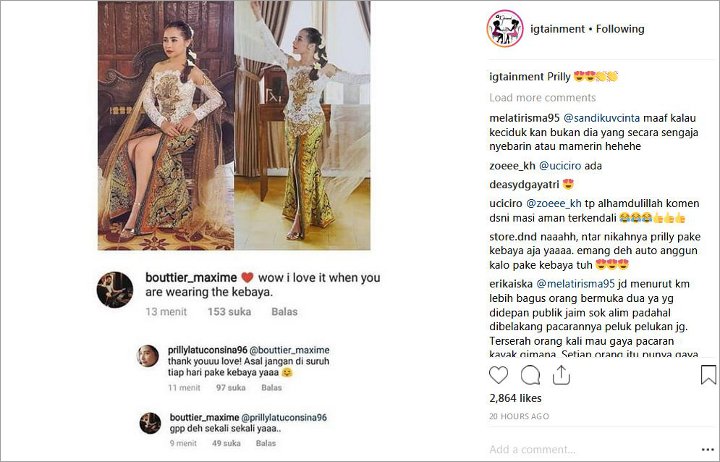 Prilly Latuconsina Dipuji Maxime Bouttier