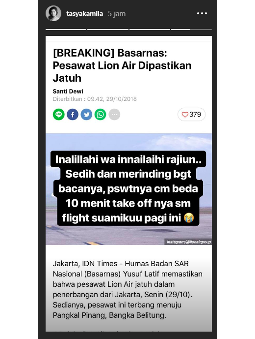 Tasya Kamila Merinding