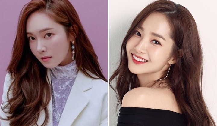 Foto: Kompak Berbaju Putih & Pasang Ekspresi Imut, Jessica-Park Min Young Disebut Mirip Bak Saudara Kembar