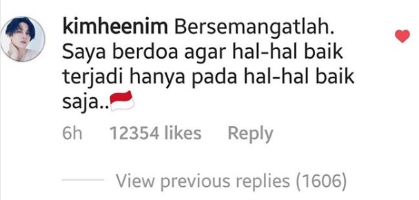 Komentar Kim Heechul