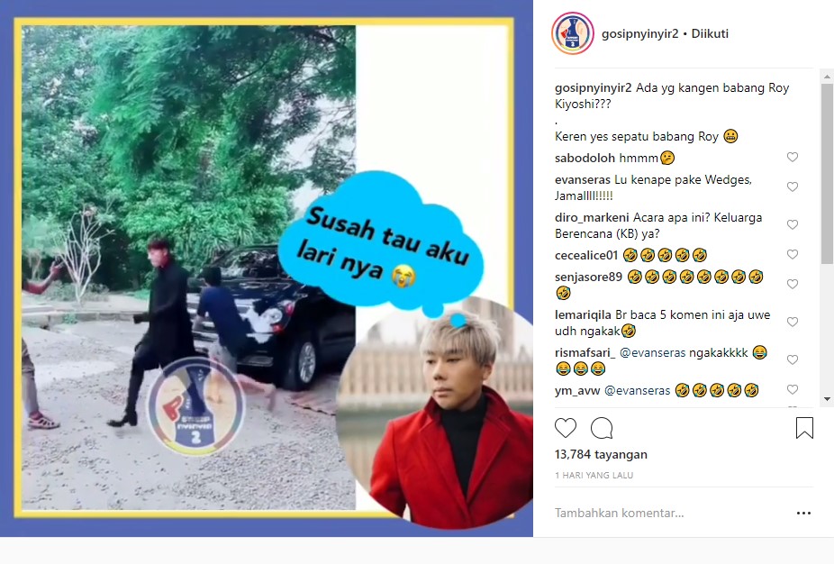 Roy Kiyoshi Akting Berlari Jadi Sorotan