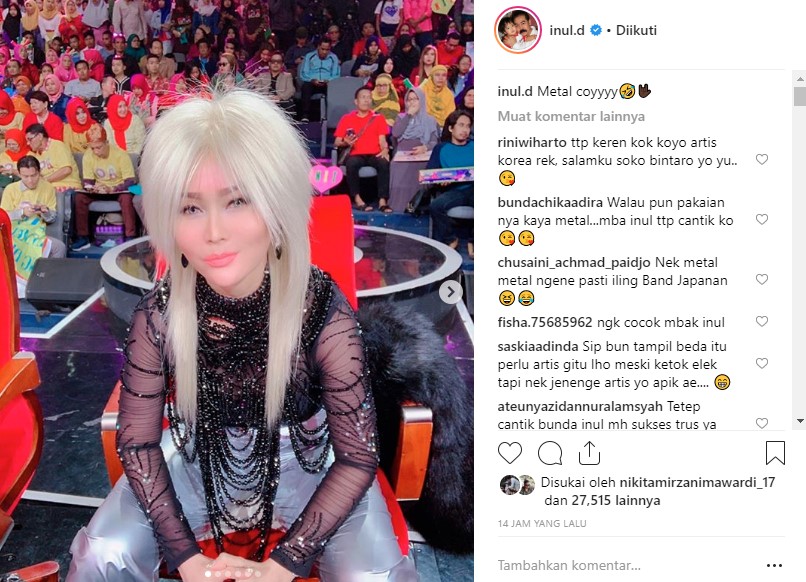Inul Daratista Ganti Gaya Rambut Metal