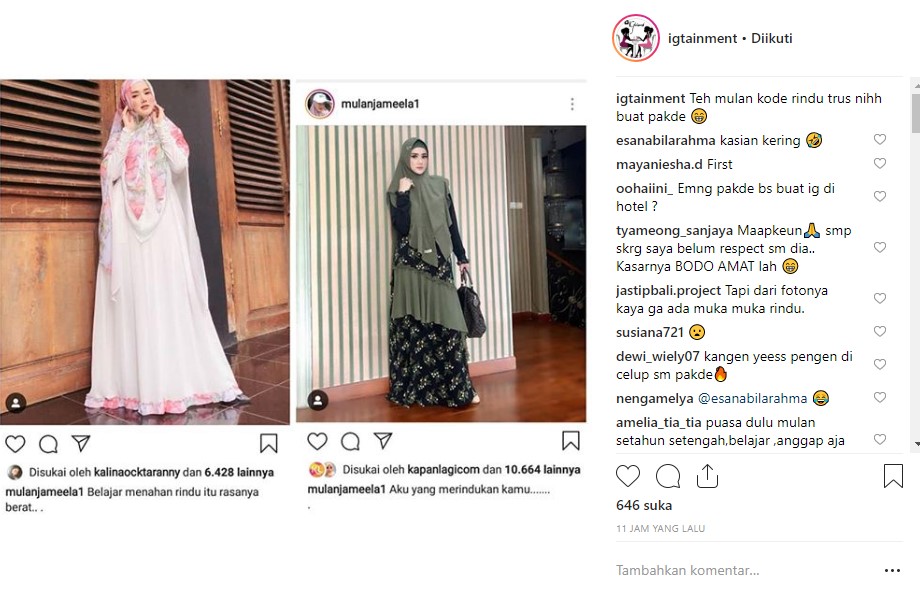 Mulan Jameela Rindu Ahmad Dhani