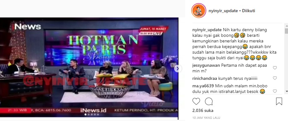 Denny Darko Sebut Nikita Mirzani Jujur Soal Syahrini