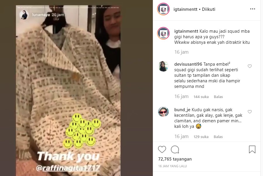 Luna Maya Dapat Hadiah Mewah dari Nagita Slavina, Netter Ngebet Ingin Lakukan Hal Ini