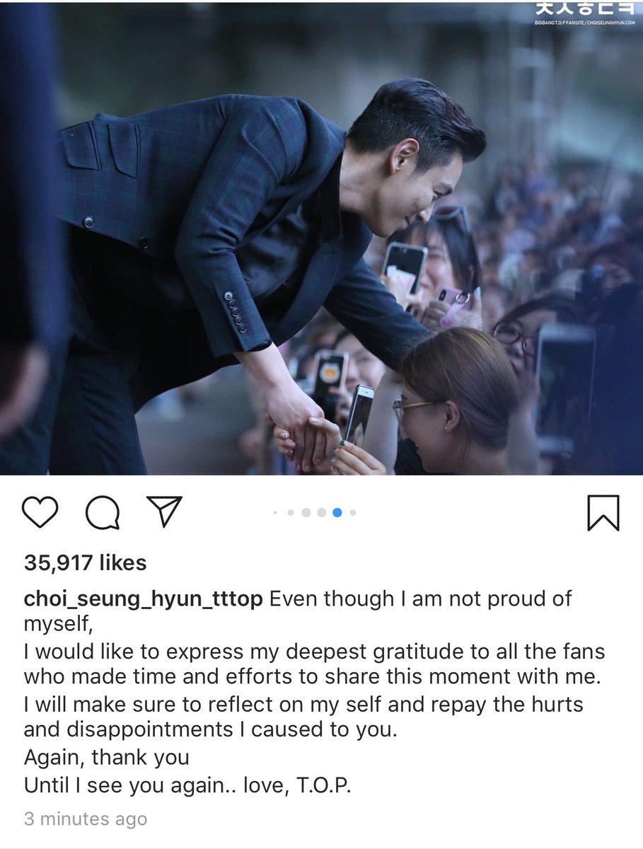 Unggahan perdana T.O.P usai wamil