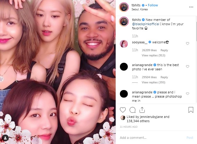BLACKPINK foto bersama dengan Tommy Brown
