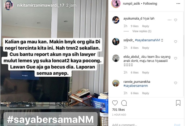 Sebut Farhat Abbas Gila, Nikita Mirzani Minta Netter Lenyapkan Akun Instagram Si Pengacara