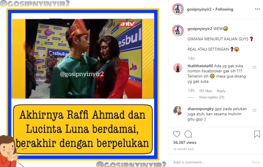 Raffi Ahmad Lucinta Luna Damai