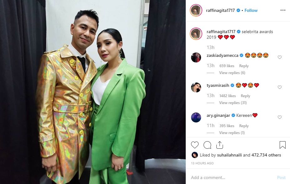 Raffi Nagita Kece di Selebriti Awards
