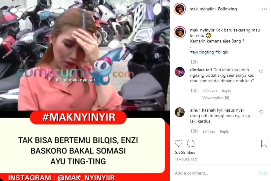 Terancam Disomasi Enji Baskoro Karena Dianggap Ingkar Janji, Ayu Ting Ting Justru \'Santai\'