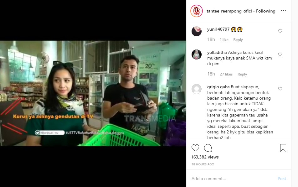 Dikomentari Langsung Ibu-Ibu Soal Bentuk Tubuh, Nagita Slavina Beri Reaksi Mengejutkan