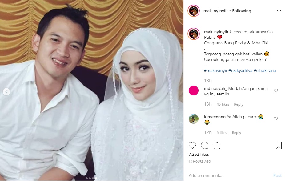 Bukan Bayangan, Intip Potret Cantik Citra Kirana Berkebaya Putih Duduk Manis Sanding Rezky Aditya