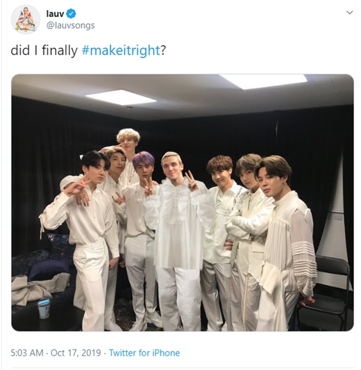 Lauv kolaborasi dengan BTS