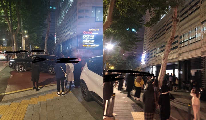 Monbebe mendatangi gedung Starship