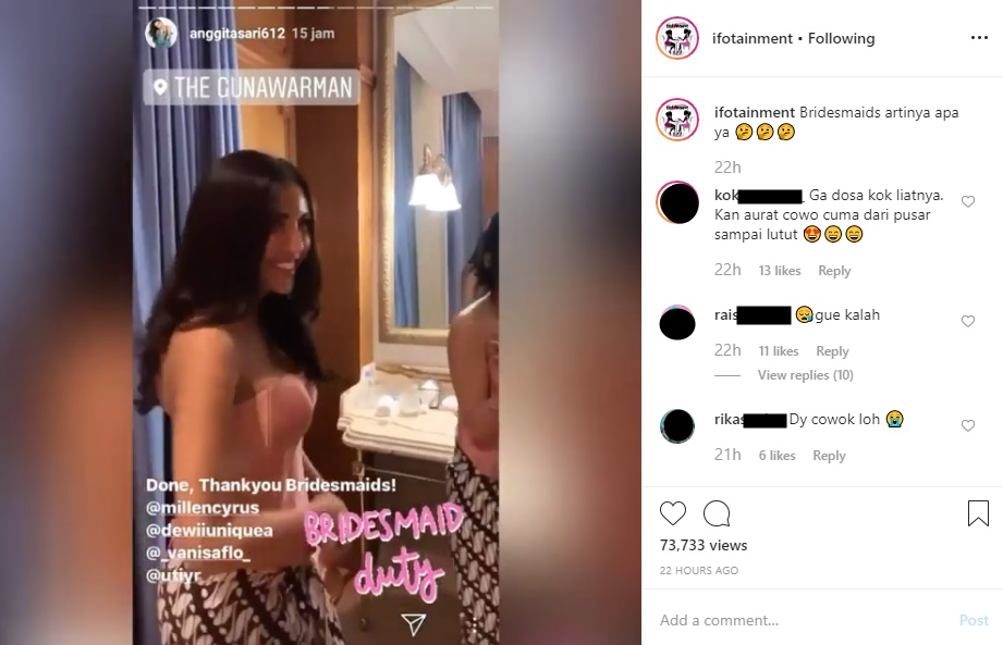 Millendaru Kembali Pamer Body Goals Saat Jadi Bridesmaid, Gaya Centil Pancing Nilai ‘Minus’