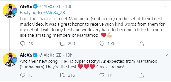 Saling Dukung, AleXa Eks ‘Produce 48’ Pamer Foto Manis Bareng Mamamoo